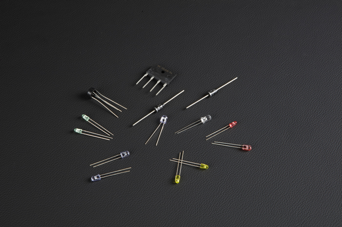 Catalogue of electronic rectifier components (Diodes, Bridge Rectifier, LED)